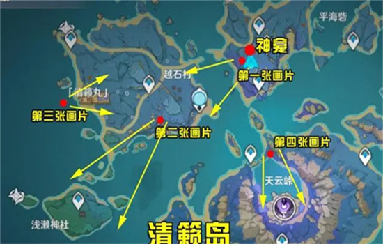 原神清籁岛拍摄画片位置-原神清籁岛拍摄画片在哪里