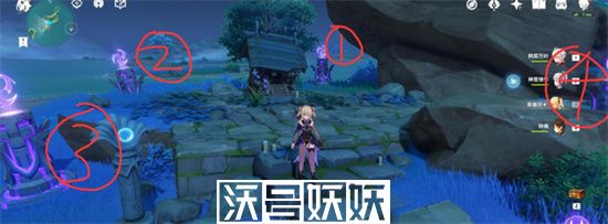 原神海祗岛雷柱子点亮顺序-原神海祗岛四个雷元素方碑解密