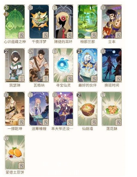原神纳西妲三色反应队卡组怎么搭配-原神纳西妲三色反应队卡组搭配攻略