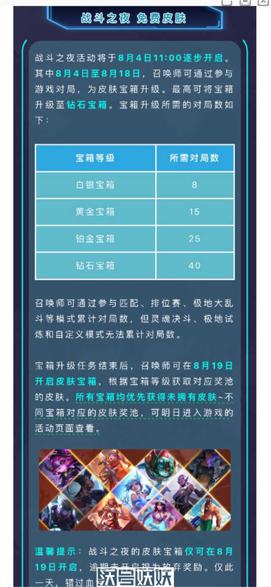 英雄联盟手游战斗之夜皮肤怎么领取-英雄联盟手游战斗之夜皮肤怎么领取方法分享