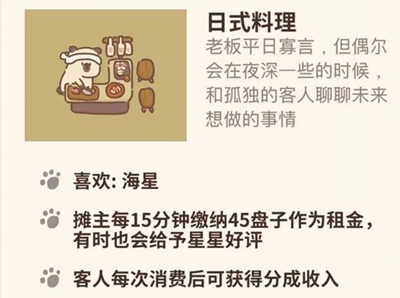 动物餐厅日式料理怎么解锁 料理作用介绍攻略