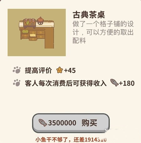 动物餐厅古典茶桌怎么解锁 作用介绍攻略