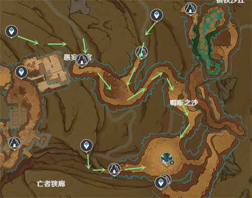原神沙虫隧道在哪里 沙虫隧道路线图