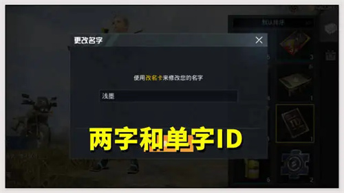 和平精英单字id大全