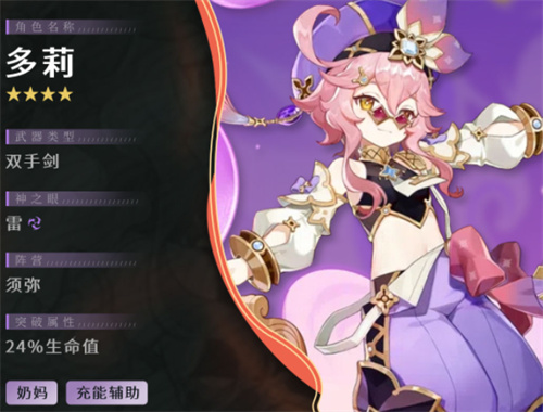 原神多莉圣遗物词条推荐 副词条要什么