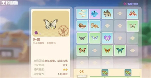 摩尔庄园蝴蝶图鉴一览