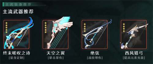 原神温迪武器推荐 适合什么武器