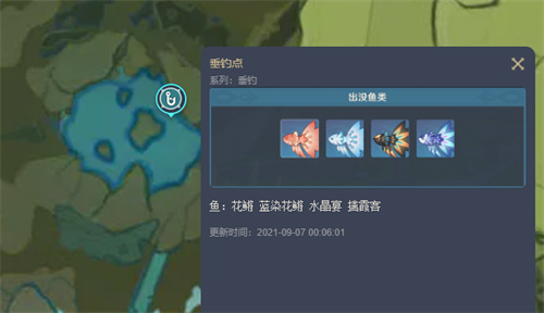 原神钓鱼地点分布图一览