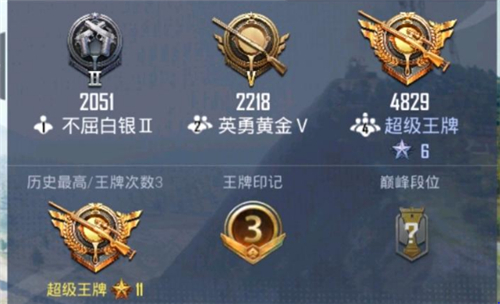 和平精英段位排行