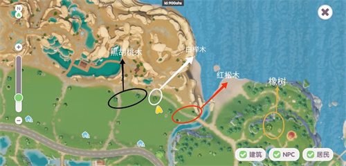 心动小镇稀有树木分布图 稀有树木有哪些