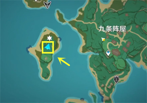原神九条阵屋旁边小岛的华丽宝箱怎么开